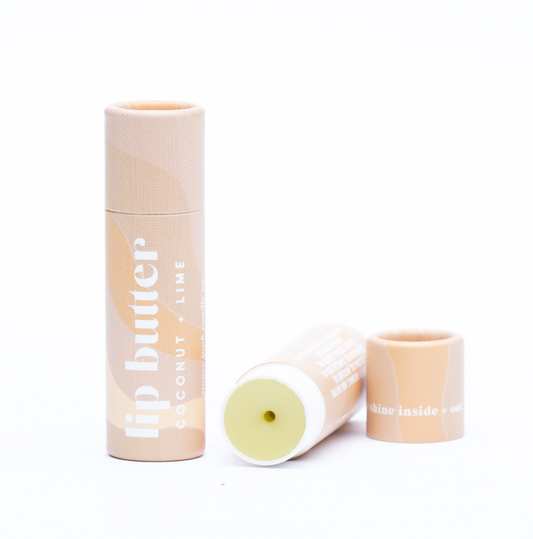 Ginger June Candle Co. - Coconut lime lip butter • botanically tinted • beeswax based