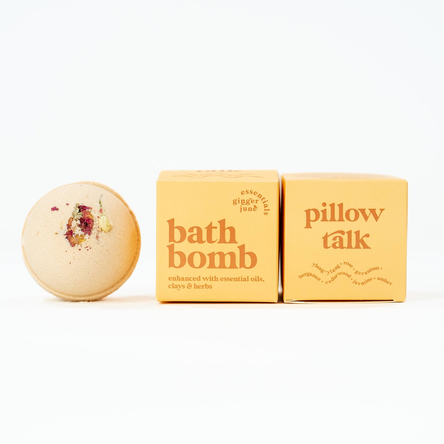 Ginger June Candle Co. - PILLOW TALK • 100% BOTANICAL BATH BOMB •