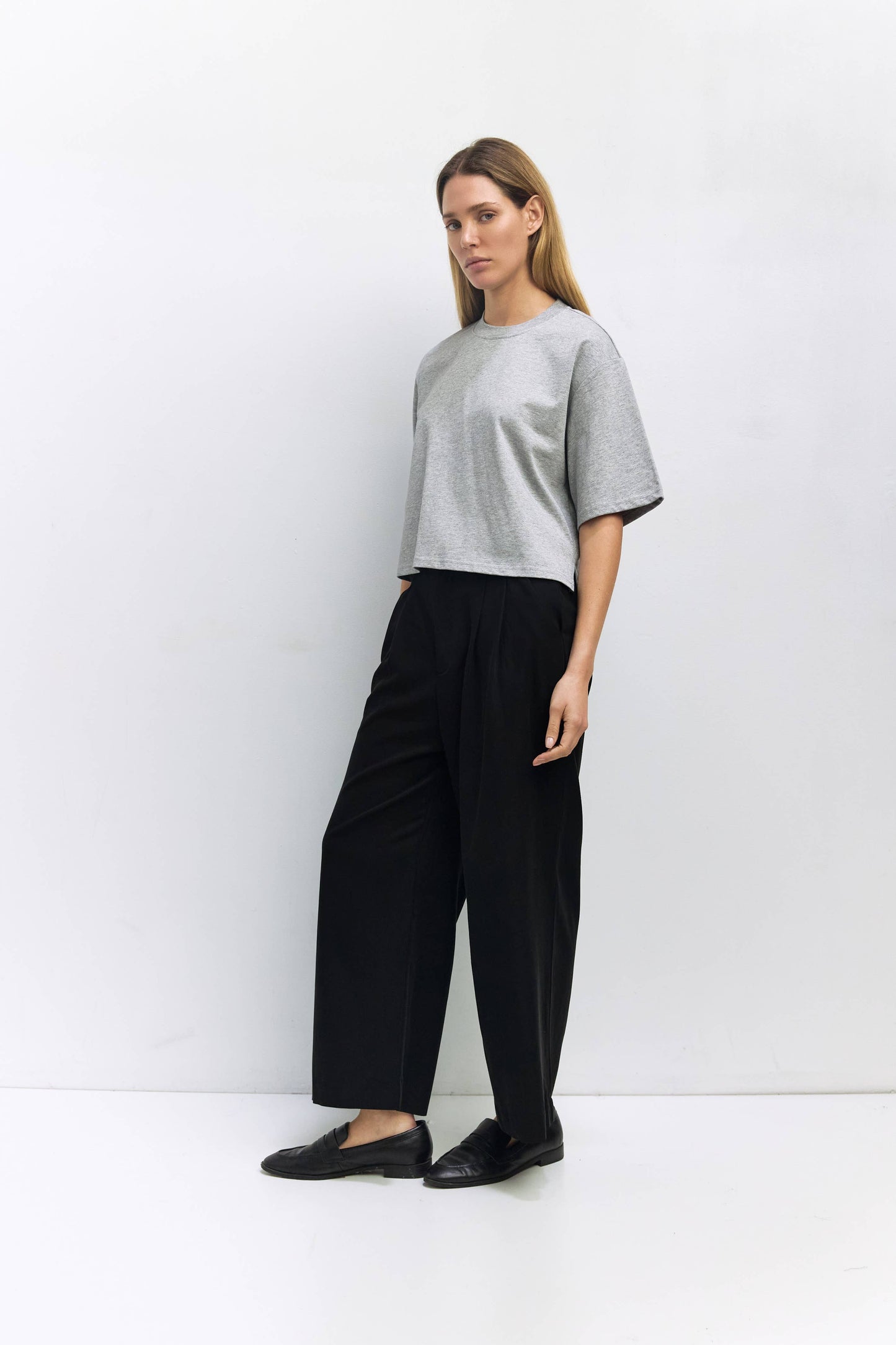 MOD REF - The Daphne Top | Cotton T-Shirt with Elbow Sleeves