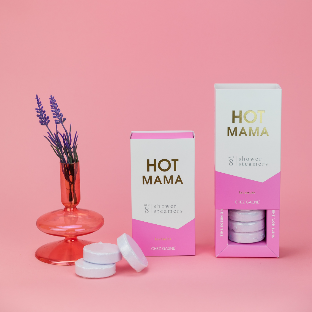 Chez Gagné - Hot Mama Shower Steamers - Lavender - Mother's Day Gift Set
