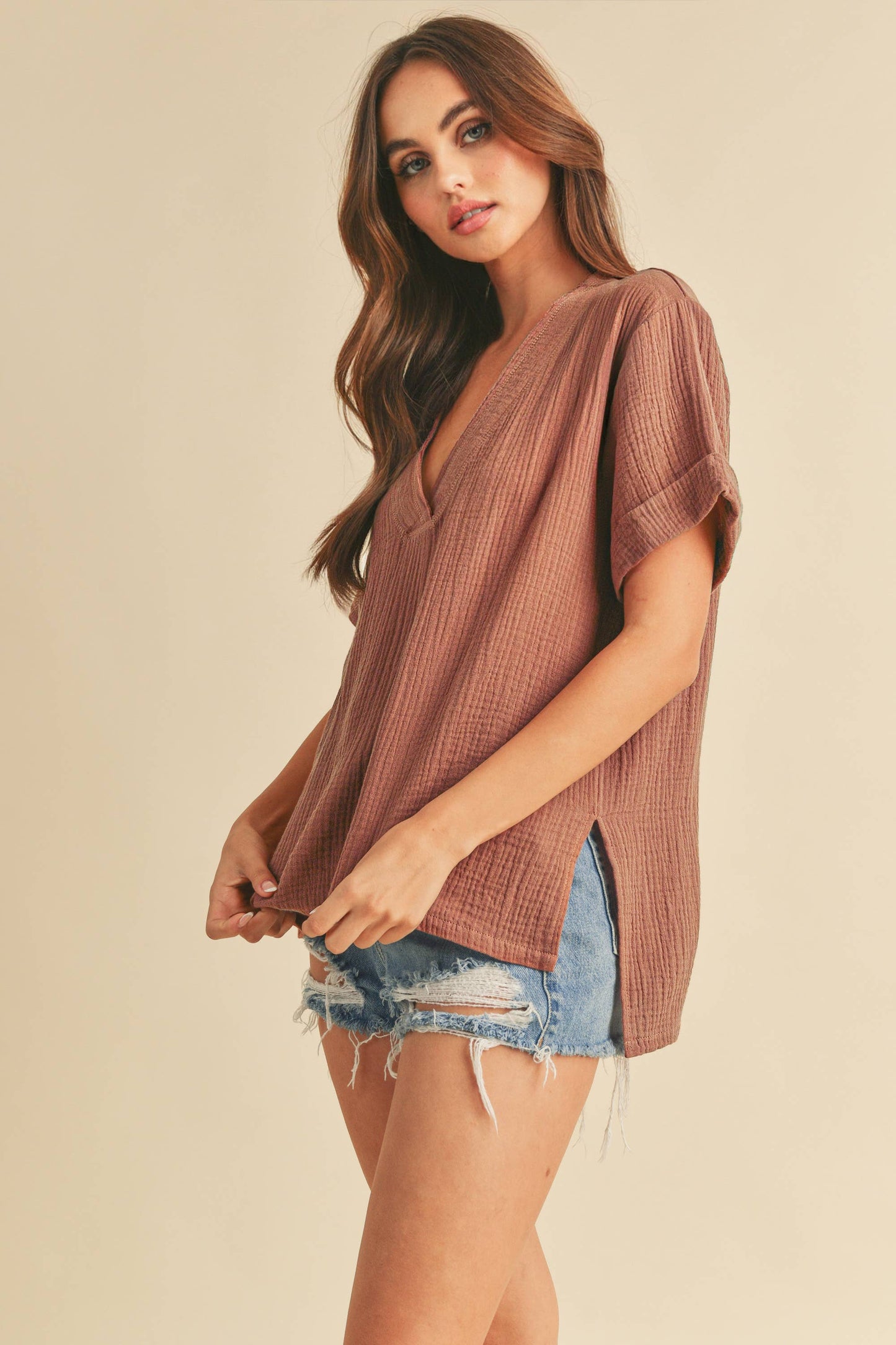 AEMI + CO - 8167BK Trudie Top