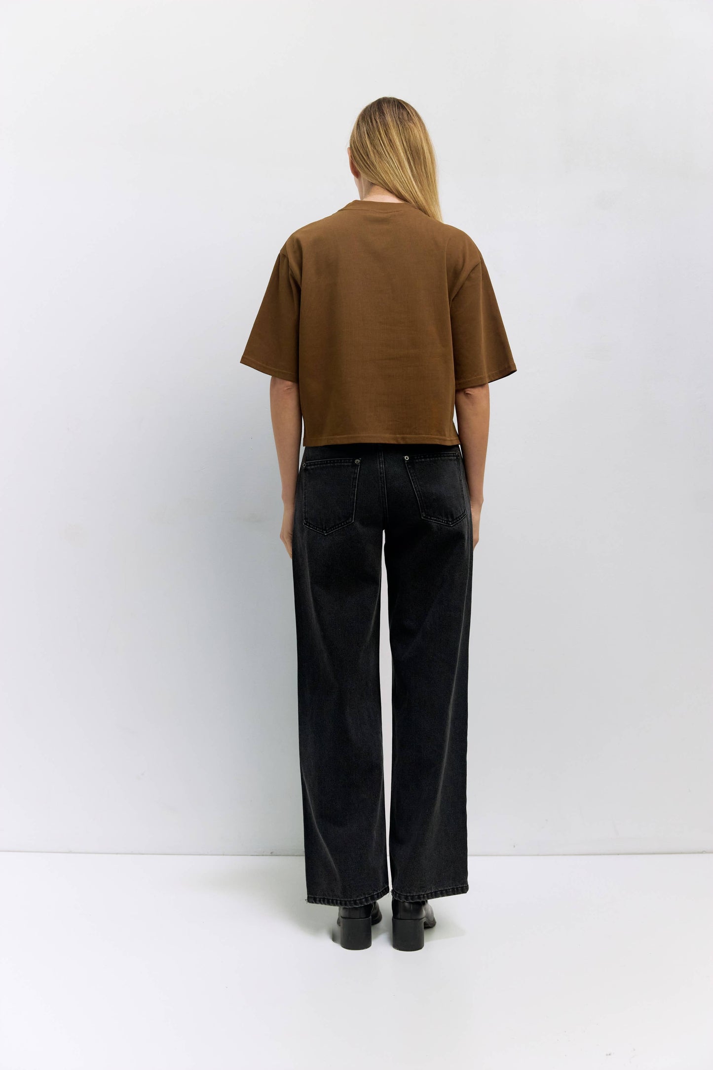 MOD REF - The Daphne Top | Cotton T-Shirt with Elbow Sleeves