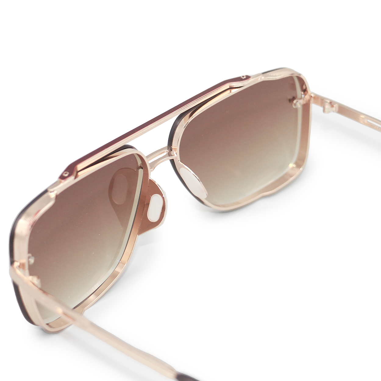 TOPFOXX - Small Bella Coffee - Tangle Free Aviator Sunglasses