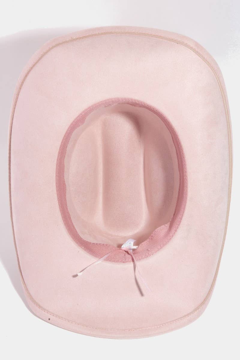 Collections by Fame Accessories - Pearl Pattern Band Western Cowboy Hat
