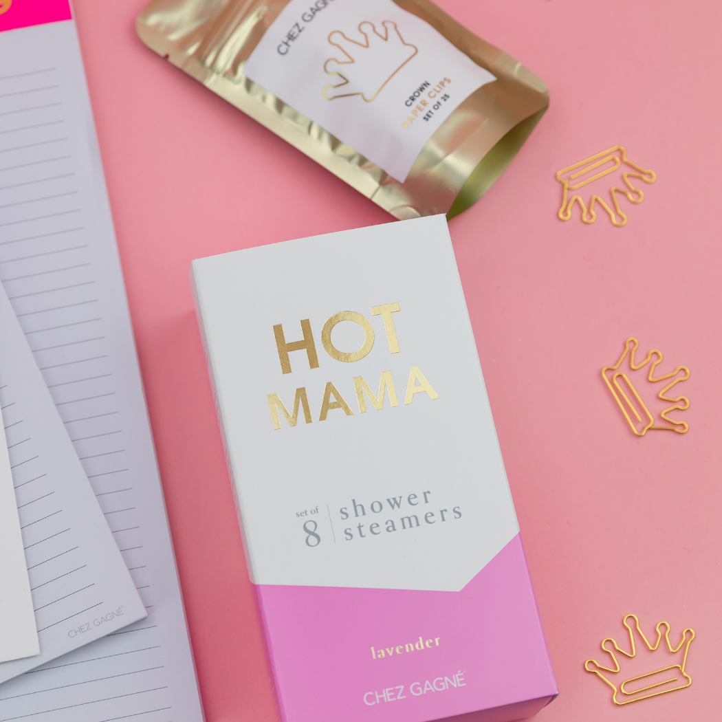 Chez Gagné - Hot Mama Shower Steamers - Lavender - Mother's Day Gift Set
