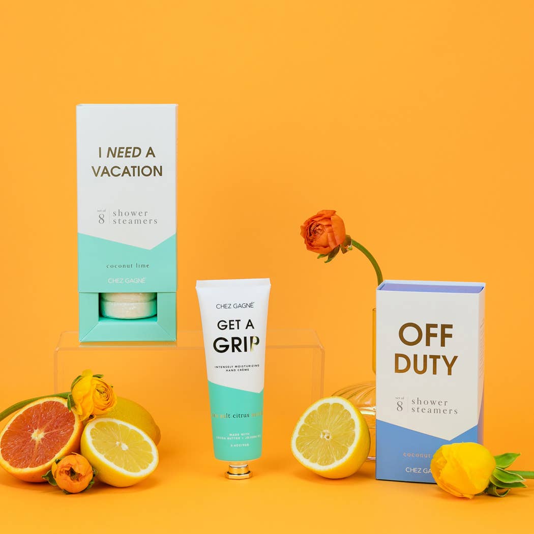 Chez Gagné - I Need A Vacation - Aromatherapy Shower Steamers - Coconut Lime - Set of 8